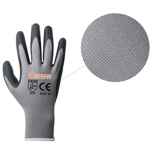 Guanti da lavoro con Logo personalizzato di sicurezza e guanto nero con impugnatura in PU per l'industria automobilistica - Product Image 5