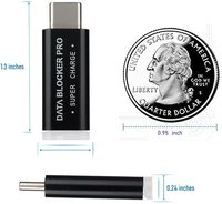 Pengisi Daya Super 50V-5A USB-C Pemblokir Data Pro USB-C Pelindung Data USB Pemblokir Data USB