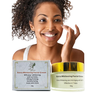 La mejor crema facial blanqueadora Gluta Premium, orgánica, Extra iluminadora, <span class=keywords><strong>antiarrugas</strong></span>, reafirmante, eliminación de manchas oscuras, <span class=keywords><strong>Aloe</strong></span> <span class=keywords><strong>Vera</strong></span> principal - Product Image 4