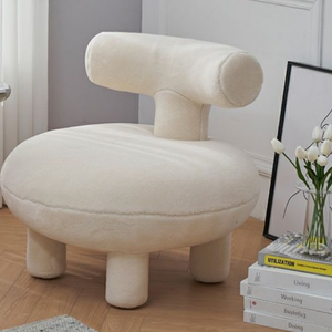 Silla de terciopelo nórdica de lujo, pequeña, moderna, para niños, para comedor, dormitorio, sala de estar, silla Engel <span class=keywords><strong>Olga</strong></span> para niños - Product Image 1