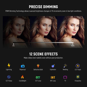 Pour <span class=keywords><strong>NEEWER</strong></span> CB300B 320W lumière vidéo LED bicolore 150000Lux 2700K-6500K CRI97 + Bowens Mount 2.4G/DMX/APP éclairage photographique - Product Image 5