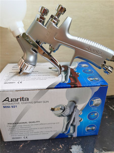 Supertools pour pistolet à <span class=keywords><strong>peinture</strong></span> pneumatique HVLP professionnel Mini pistolet à <span class=keywords><strong>peinture</strong></span> à air 1,0 mm Buse en aluminium H-921 <span class=keywords><strong>Peinture</strong></span> automobile Aérographe - Product Image 6