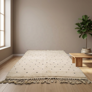 High Quality Handmade Beni Ourian <b>Rug</b> with Organic Wool Bohemian Style High Pile for Home Use - Product Image 3