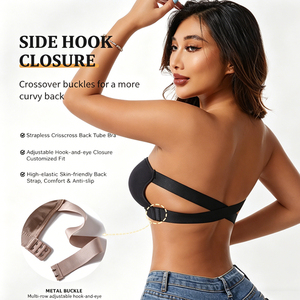 <span class=keywords><strong>Sujetador</strong></span> <span class=keywords><strong>Bandeau</strong></span> <span class=keywords><strong>sin</strong></span> Costuras con Almohadillas Removibles Antideslizantes, <span class=keywords><strong>Sujetador</strong></span> <span class=keywords><strong>sin</strong></span> Tirantes, <span class=keywords><strong>Sujetador</strong></span> Tubo, para Mujer, Talla Grande - Product Image 3