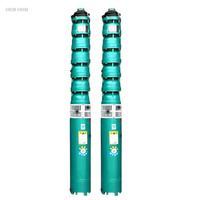 Pompe submersible multicellulaire haute performance de 4 pouces pour puits profond, en fonte, 100 m de hauteur de refoulement, pour l'irrigation agricole, GB OEM