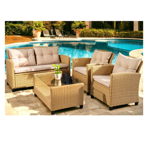 Muebles de exterior de diseño moderno, juegos de jardín de mimbre, producto superior, sofá de ratán para exteriores, caja empaquetada, fabricación de Vietnam - Product Image 4