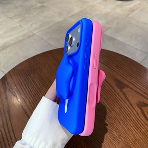 New Liquid Silicone Magnetic <b>Phone</b> Case for iPhone 17 16 Pro Max With Five Pointed Star Telescopic Stand Protective Back Cover - Product Image 4