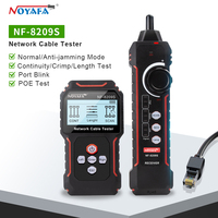 NOYAFA NF-8209S Amélioré, Meilleur Vendeur AMZ, Détecteur de Câbles, Mesure de Longueur, Détecteur PoE, Testeur de Continuité de Câbles Réseau