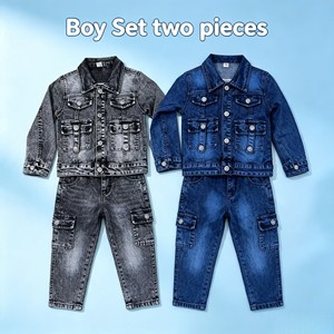 Set di Abbigliamento in Denim per Bambini da 6-12 Anni, Modello YQ309, 2 Pezzi, Stile Cowboy, 11,5 Dollari - Product Image 5