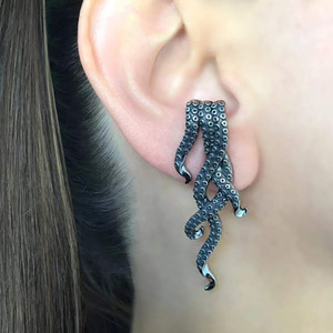 <strong>Octopus</strong> Tentacles Exaggerated <strong>Earrings</strong> Retro Niche Delicate <strong>Earrings</strong> Retro Design Sense of Temperament <strong>Earrings</strong> - Product Image 2