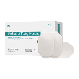 Vendaje adhesivo desechable de película de PU transparente estéril médica OEM para el cuidado de heridas y fijación de cánulas - Product Image 6