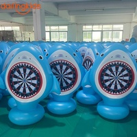 Tableau de tir gonflable en PVC pour football et fléchettes, résistant à l'eau, jouet de lancer pour enfants, jeu de cible de fléchettes collantes