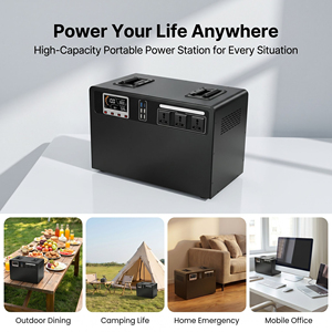 Station d'alimentation portable LifePO4 pour camping en extérieur, chargeur de téléphone à louer, alimentation mobile hybride MPPT hors réseau - Product Image 2