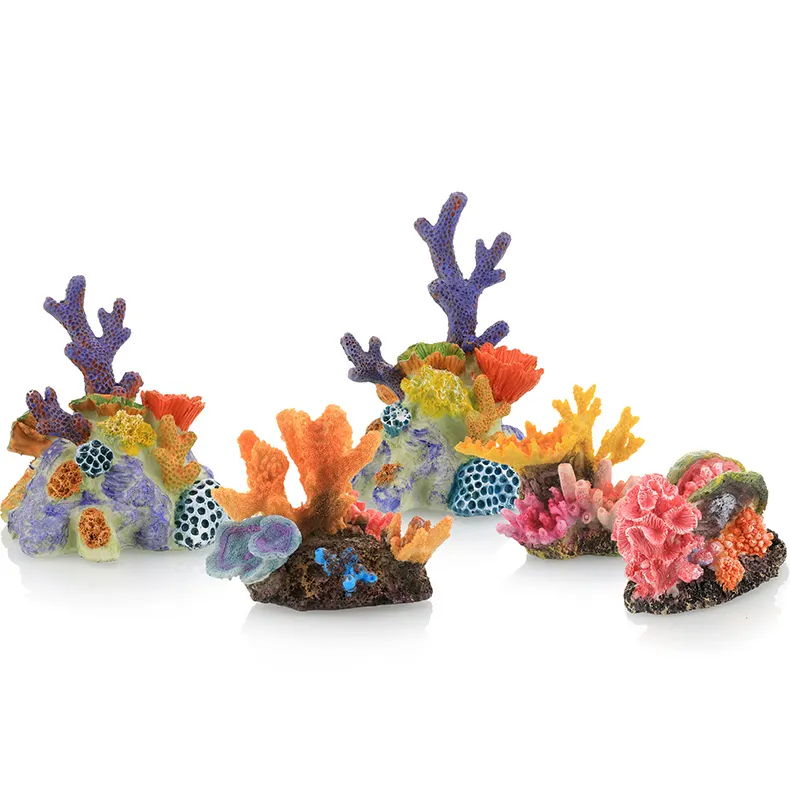 Decoración de peces de acuario, imitación de coral, decoración de resina