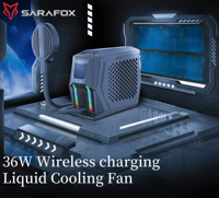 Sarafox chargeur sans fil 36W refroidissement liquide radiateur de téléphone portable diffusion en direct semi-conducteur ultra-silencieux