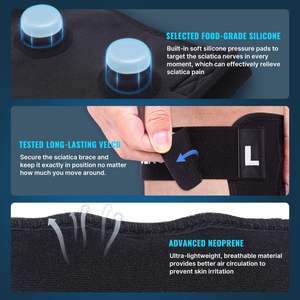 Penyangga Nyeri Sciatica Sistem Akupresur Aofit, Penyangga Pinggul-Lutut dengan Kompresi Terarah dan Bantalan Tekan - Product Image 3