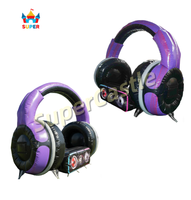 Nouvelle conception de tente gonflable en forme de DJ, thème plage, modèle casque et écouteurs, arche décorative pour scène