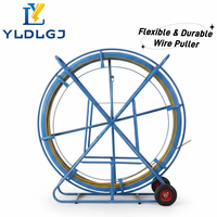 YILI Tige de guidage en fibre de verre premium 6mm*150m, non conductrice, avec jauge de longueur, pour travaux électriques souterrains