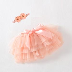 Toptan bebek yürümeye başlayan çocuklar tutu bloomer ile ruffles butik giyim kız tutu etek Pettiskirt - Product Image 2