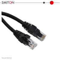 Cable de Red Ethernet LAN CAT6 UTP FTP de 2M 3M 5M 10M Azul Negro RJ45 23AWG para Internet y Computadora