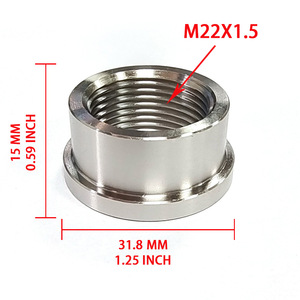 น็อตเชื่อมสแตนเลส 304 M22x1.5 เกลียวใน ฐานแบบขั้นบันได สำหรับชิ้นส่วนยานยนต์ - Product Image 4