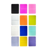 Support Téléphone Ventouse Double Face en Silicone Rose Personnalisé avec Anneau Adhésif et Adhérence Forte