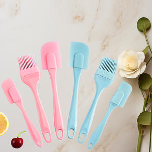 Ensemble de spatules en caoutchouc de silicone personnalisé en gros, 4 pièces, antiadhésif, résistant à la chaleur, compatible four, lave-vaisselle, outil de cuisson, cuisine - Product Image 1