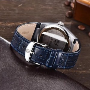 Reloj de Cuarzo para Hombre ENYAR, Diseño Simple y Lujoso, Resistente al Agua 30M, Correa de Cuero Deportiva, Reloj de Pulsera Deportivo de Moda para Hombre + Caja - Product Image 2
