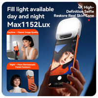 Luz LED Recargable Portátil con Clip para Selfies, Novedad para TikTok, Vlogs y Transmisiones en Vivo