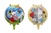 Ballon en aluminium licorne animaux de dessin animé en gros, forme cadre de gâteau rose, pour décoration de fête d'anniversaire d'enfants, accessoires photo et fournitures