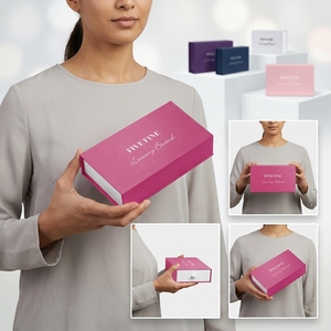 Customize Logo <strong>Book</strong> Shaped <strong>Essential</strong> Oil &amp; Cosmetic Packaging Boxes 3-10ml Vial UV Coating Luxury Eye/Face Serum Gift Box - Product Image 2