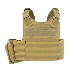 คู่ปลอดภัยที่กําหนดเอง RTS Tan Molle พร้อมอุปกรณ์เสริมที่ถอดออกได้ยุทธวิธีการรักษาความปลอดภัยป้องกันยุทธวิธีเสื้อกั๊กแผ่นผู้ให้บริการสําหรับชาย - Product Image 3