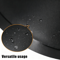 Tapis de Sol Anti-Fatigue Semi-Circulaire Imperméable avec Coussin Lavable pour Fauteuil de Salon de Coiffure et Équipement de Barbier
