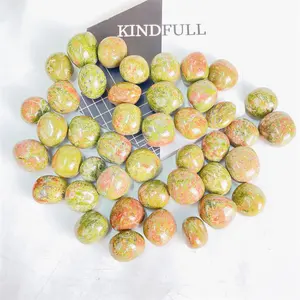 Hot Sale Price Crystal Tumbled High Quality Natural Crystal Unakite Tumbled for Decoration
