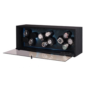 Espositore Rotante per <span class=keywords><strong>Orologi</strong></span> Automatici in MDF di Lusso con Finitura Effetto Legno, Resistente all'Acqua, 12 Scomparti, Silenzioso - Product Image 6