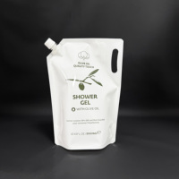 Emballage d'huile végétale de 2000ml pochette à bec debout sac à bec liquide avec transport à la main