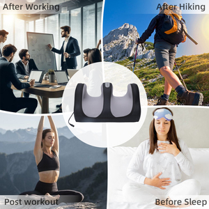 Máquina masajeadora de pies Shiatsu multifuncional al por mayor con vibración de compresión de aire caliente para masaje de pies talón pantorrilla - Product Image 6