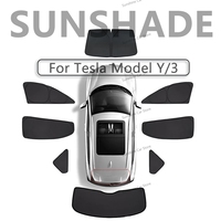 Pare-soleil de vitre latérale de voiture Pare-soleil de pare-brise avant et arrière pour Tesla Model 3 Model Y accessoires