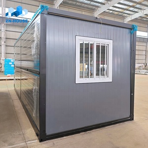 Low Cost <b>Portable</b> Prefab Mobile Home Office Cabin Camping 20ft Prefabricated Foldable Foldable Container House with Toilet - Product Image 5