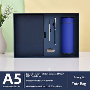 Nuevos Regalos Empresariales de Lujo Creativos, Cuaderno A5 de Cuero PU con Impresión UV, Bolígrafo, Taza de Vacío, Caja de Regalo - Product Image 3