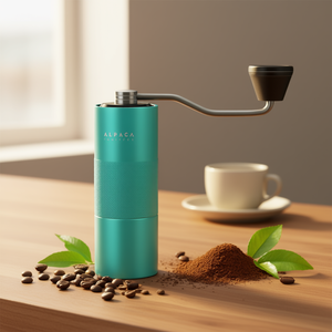 เครื่องบดกาแฟมือหมุน Alpaca Ventures สแตนเลสสตีล ปรับระดับได้ สำหรับใช้ในบ้าน - Product Image 2