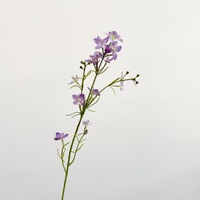 Fleur artificielle Larkspur en ruban de polyester, décoration pour la maison, accessoires de photographie, arrangement de fleurs artificielles