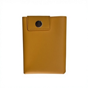 2026 New Minimalist <b>RFID</b> <b>Blocking</b> Smart Card Holder Side Push Card Case Buckle Aluminum <b>Wallet</b> Synthetic Leather Credit Cards - Product Image 2