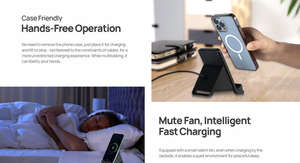 Cargador inalámbrico Ulefone de 50w, base de carga inalámbrica rápida compatible con la serie Ulefone Armor 23/25/27/28 (sin adaptador de CA) - Product Image 6