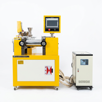 Máquina Mezcladora de Dos Rodillos para Laboratorio |   Molino de caucho automático controlado por PLC para investigación y compuesto de materiales