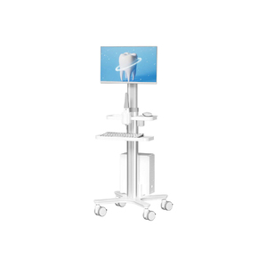 Chariot médical moderne en acier inoxydable pour hôpital et cabinet dentaire, charge maximale 22 lb - Product Image 1