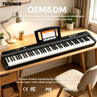 X88E TERENCE 88 Key Piano for Beginners with Weighted Keys Professional Sound Source for Music School Training