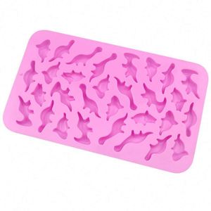 Molde de Silicona con Forma de Dinosaurio para Chocolate, Herramientas para Hornear y Decorar Pasteles - Product Image 1