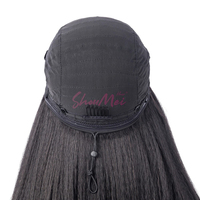 Perruque mi-tête lisse et frisée 3-en-1 sans colle, 100 % cheveux humains vietnamiens, installation rapide – Vente chaude en gros