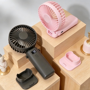 Nouveau design, ventilateur de cou portable sans pales, rechargeable, électrique, à affichage numérique LED, pliable, pour <span class=keywords><strong>l</strong></span>'extérieur, avec cinq vitesses - Product Image 5
